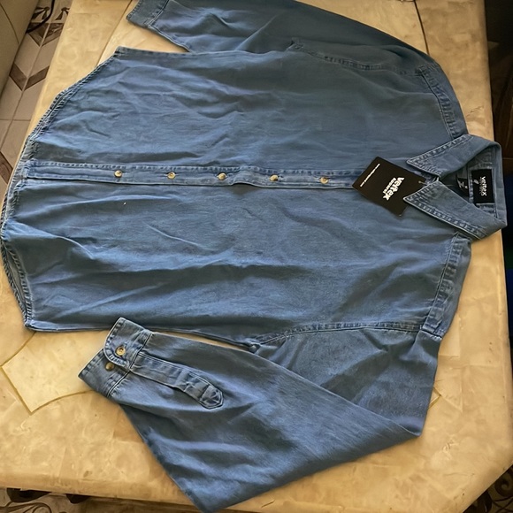 VELTEX APPAREL MEDIUM JEAN TOP LONGSLEEVE - Picture 7 of 8
